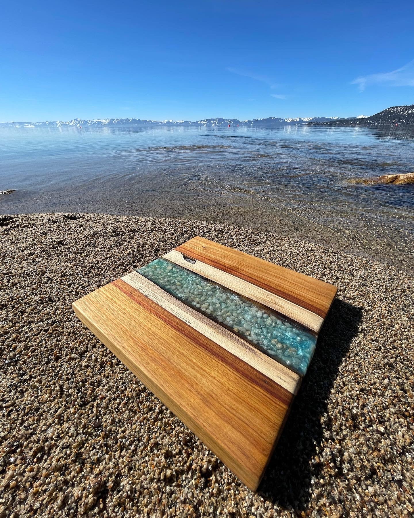 Canary Wood & Epoxy Charcuterie Board