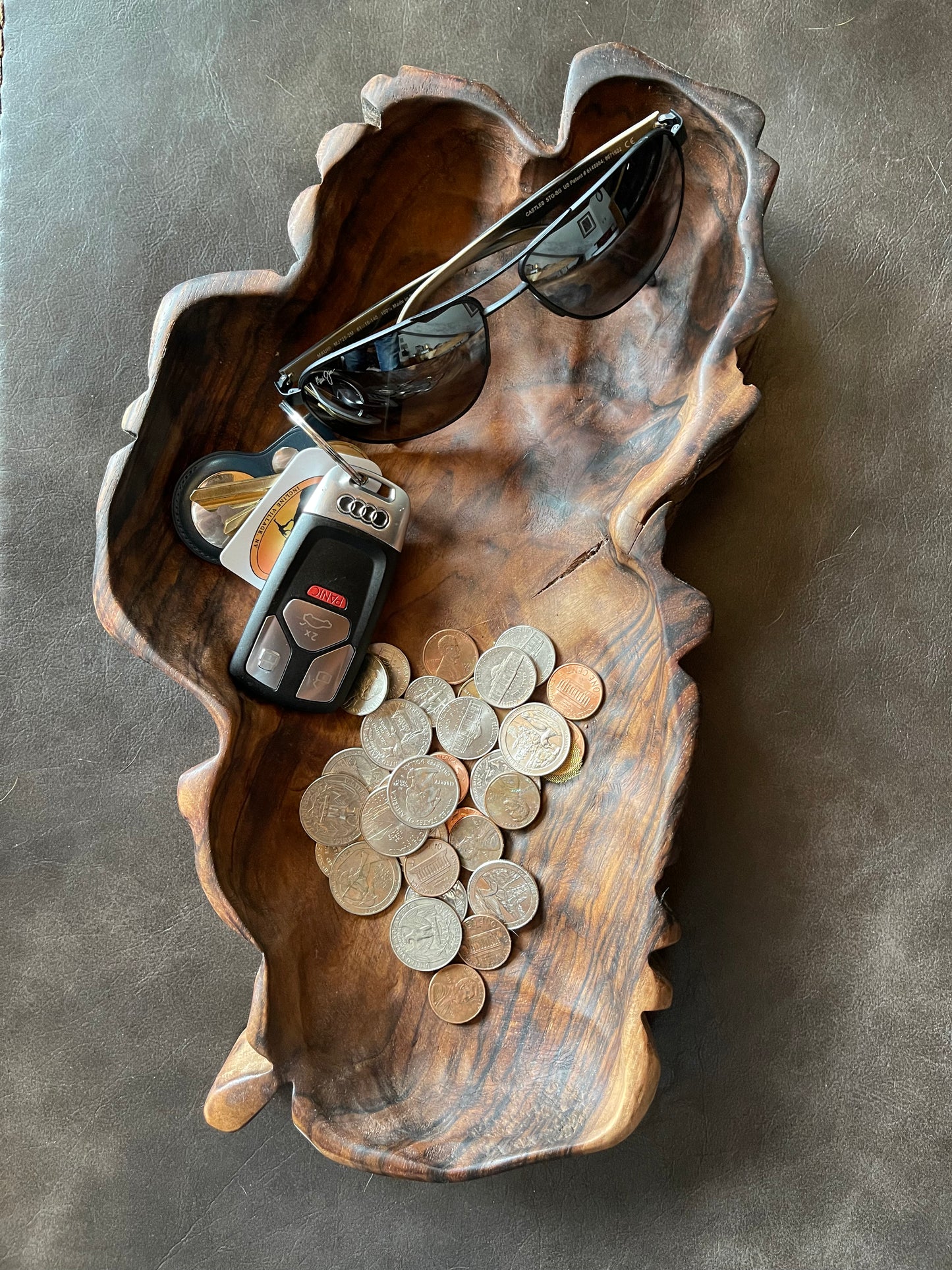 Handcrafted Lake Tahoe Bowl In Walnut Wood