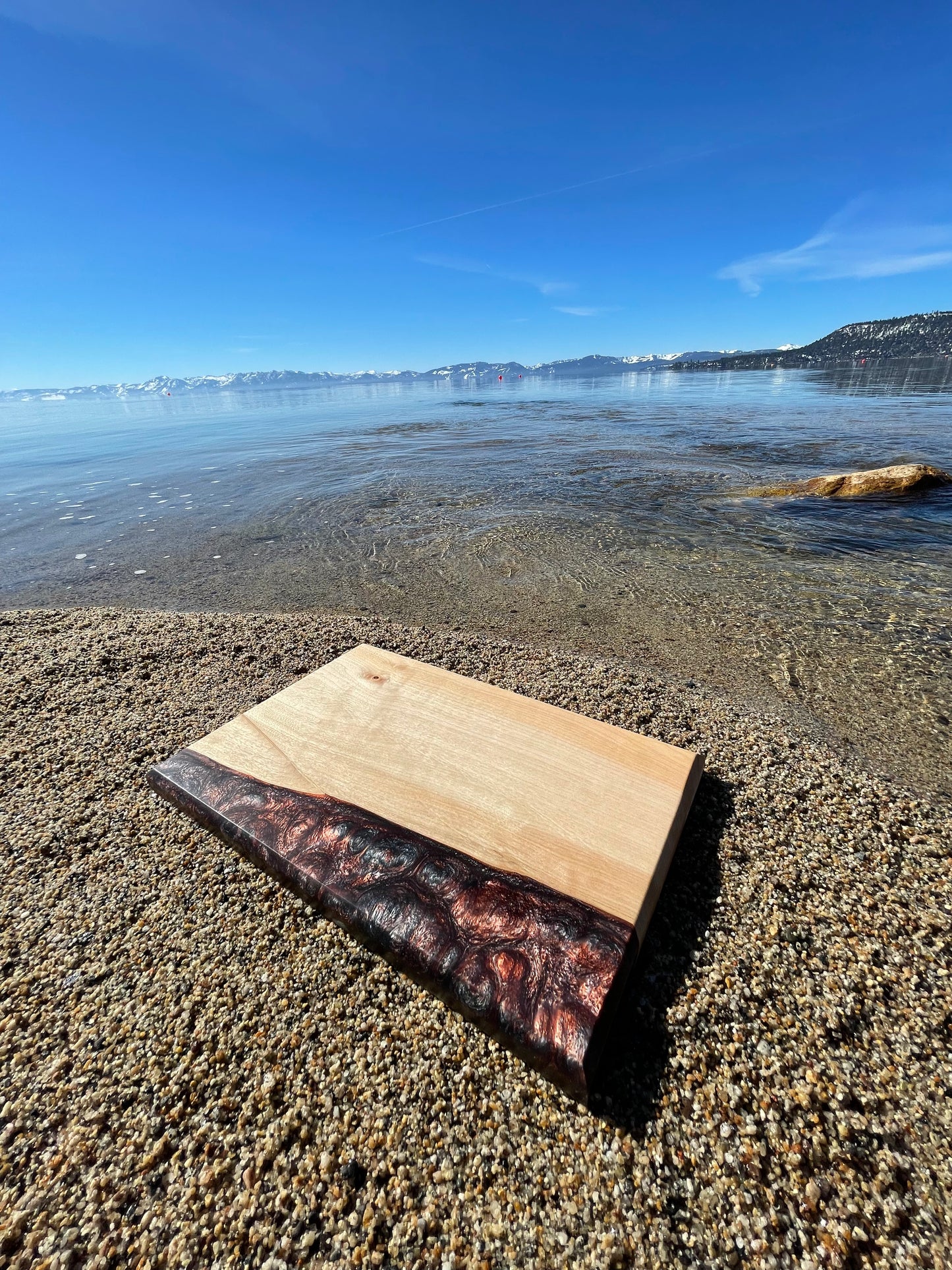 Curly Maple & Epoxy Resin Charcuterie Board
