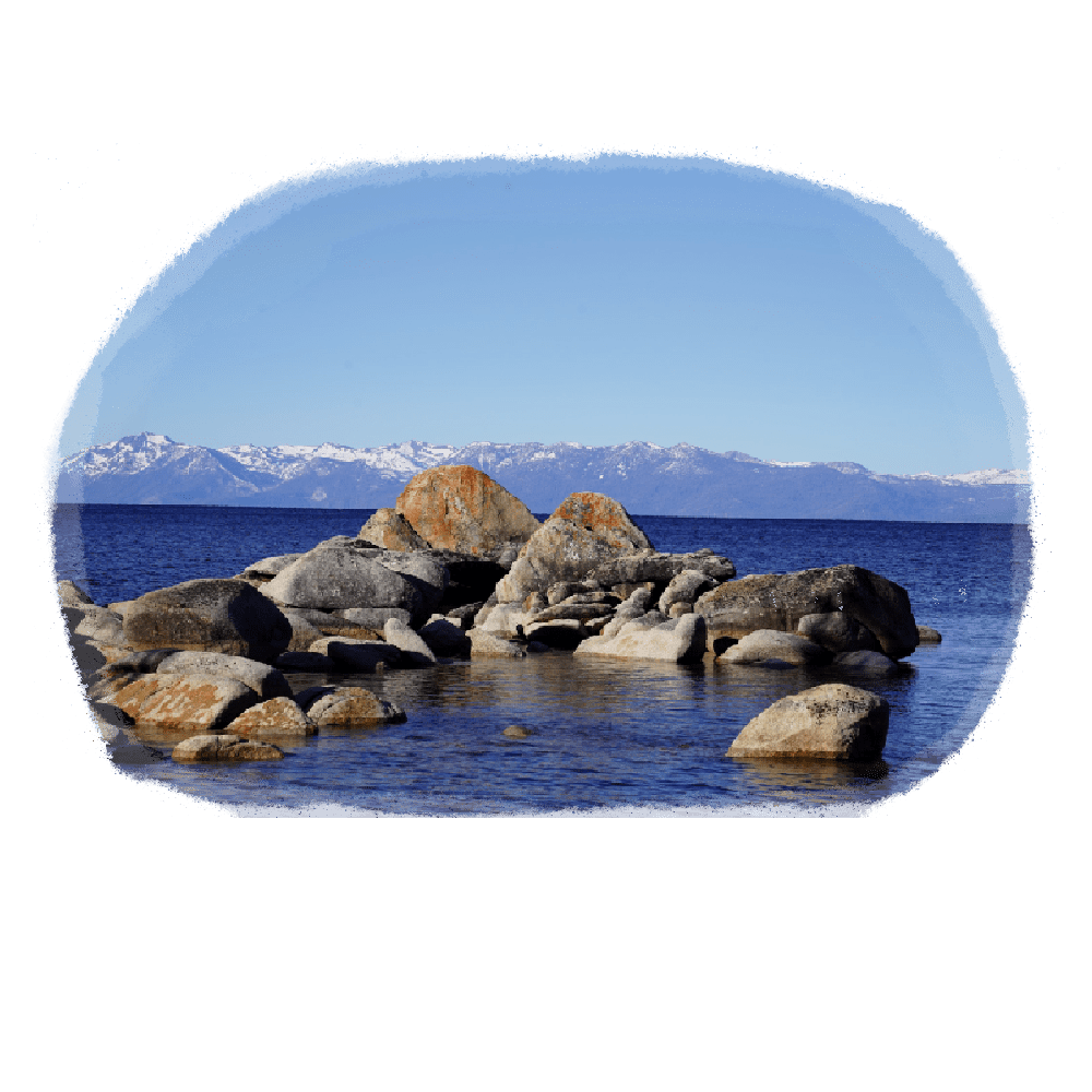 Lake Tahoe Christmas Ornaments - Rustic Incline