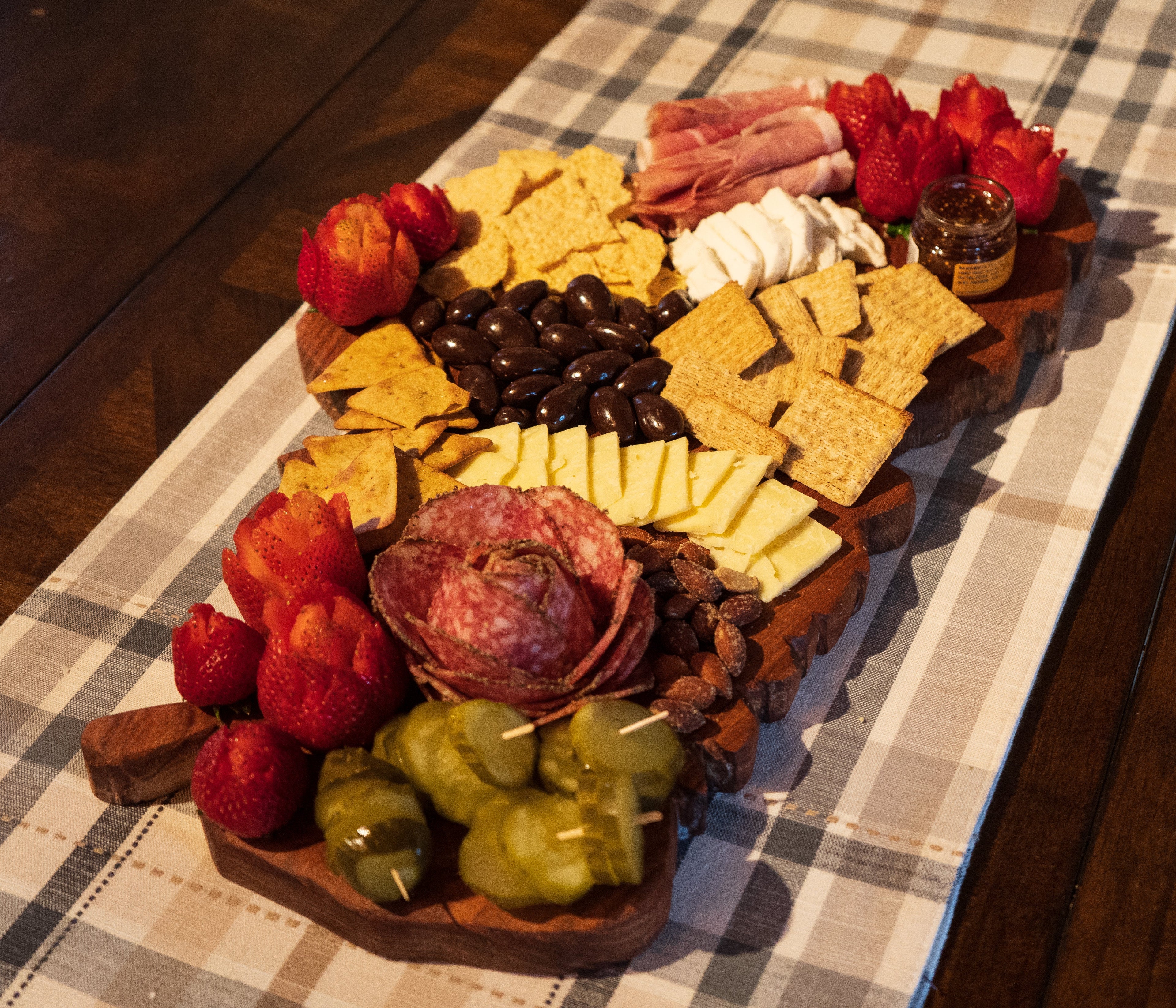 Lake Tahoe Shaped Charcuterie & Cheese Boards - Rustic Incline