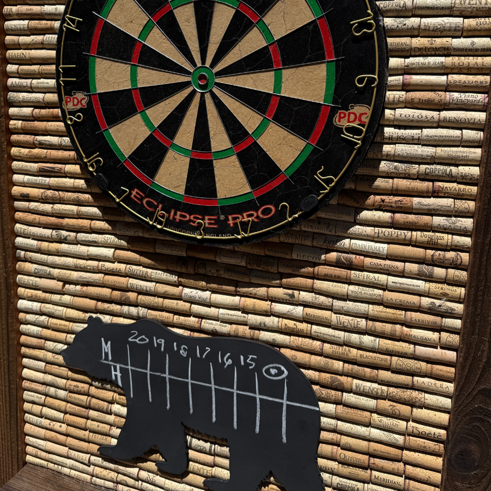 Wine Cork Dart Board