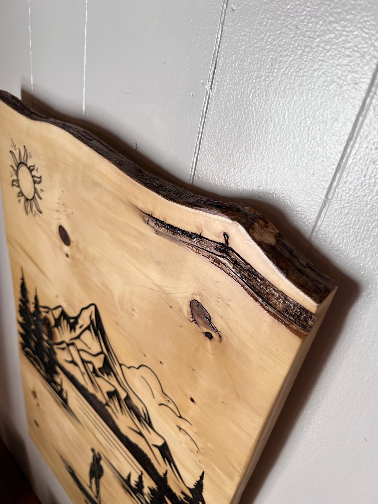 Laser Engraved Lake tahoe Scene