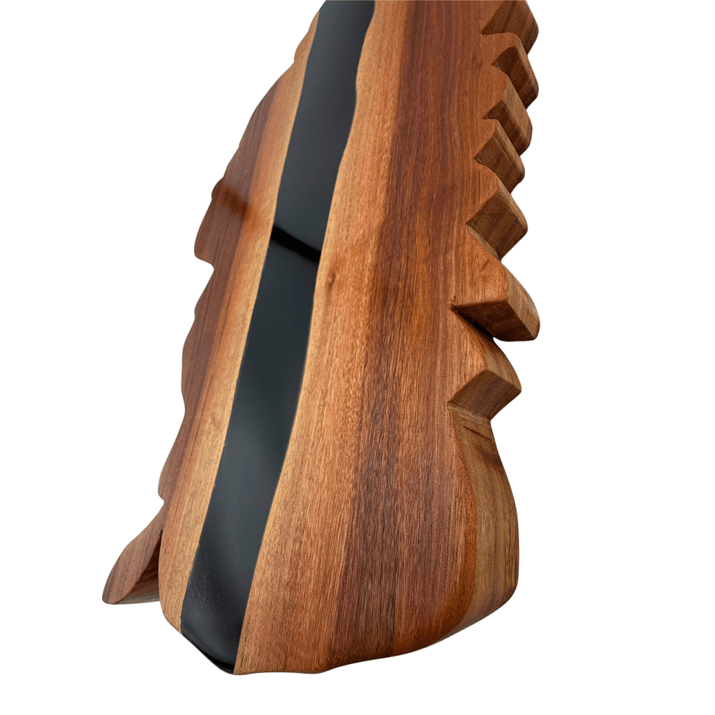 Lake Tahoe Shaped Charcuterie Board In Patagonian Rosewood - Rustic Incline