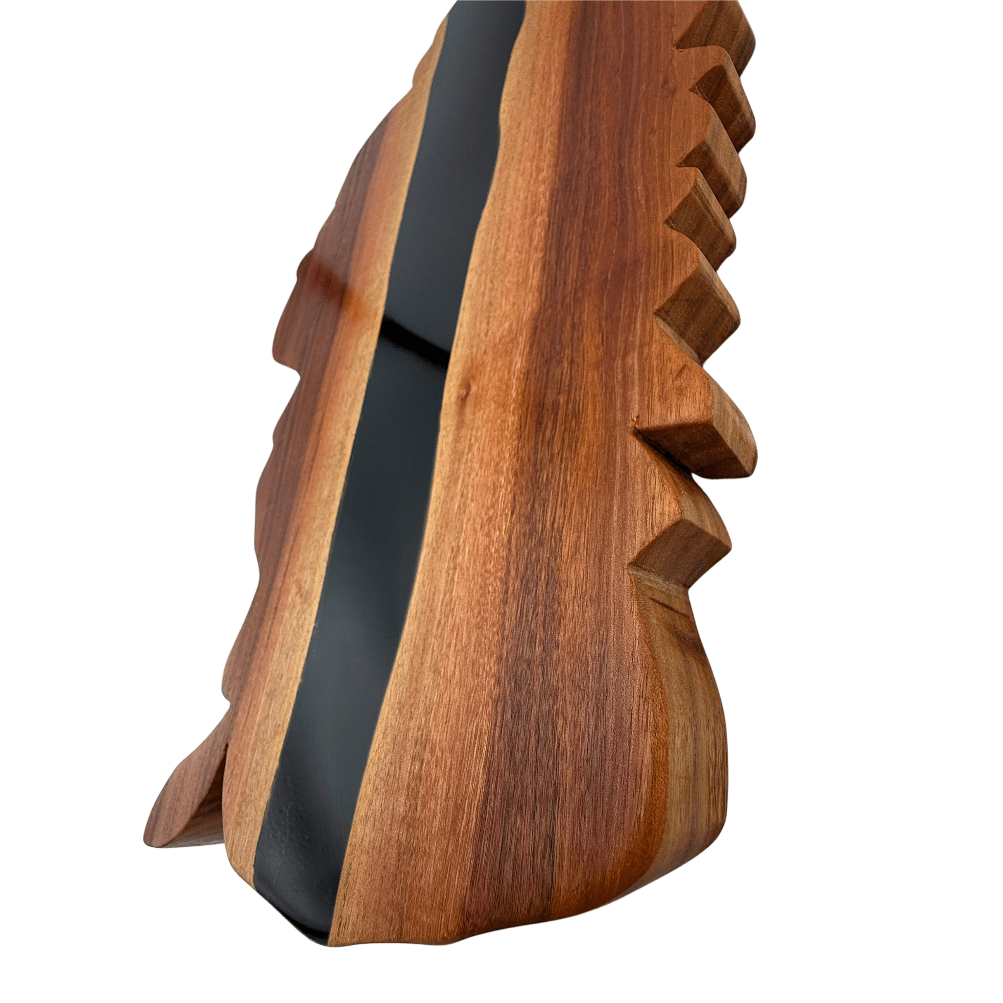 Lake Tahoe Shaped Charcuterie Board In Patagonian Rosewood - Rustic Incline