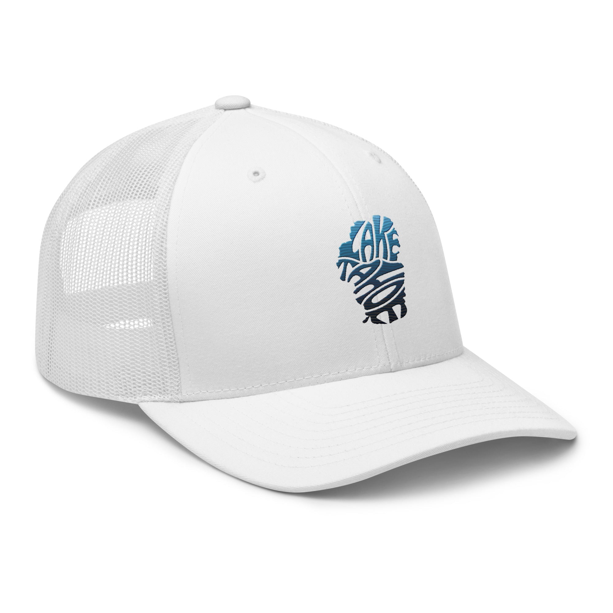 Lake Tahoe Trucker Cap In Teal Blue - Rustic Incline