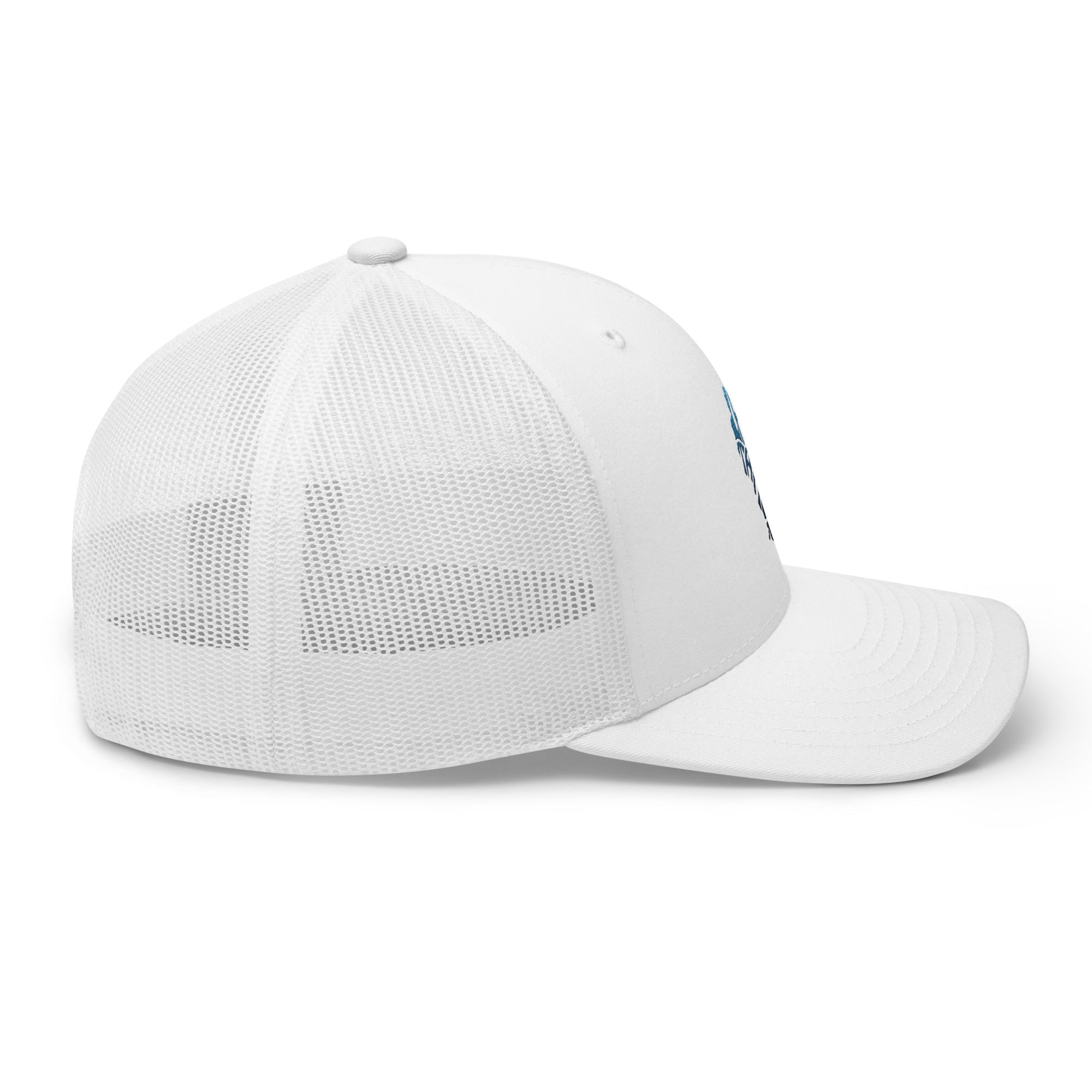 Lake Tahoe Trucker Cap In Teal Blue - Rustic Incline