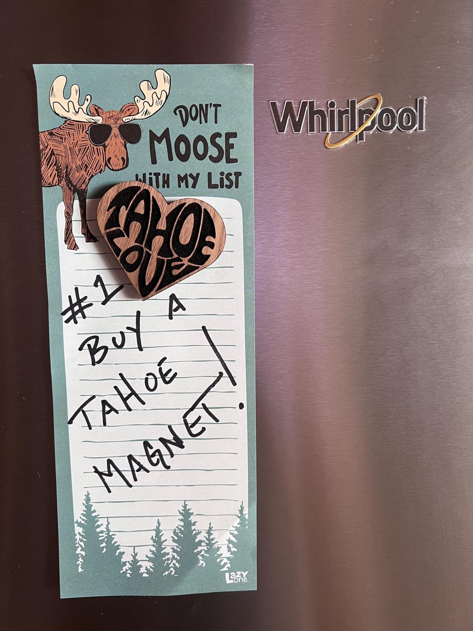 Tahoe Love Heart Shaped Magnet - Rustic Incline