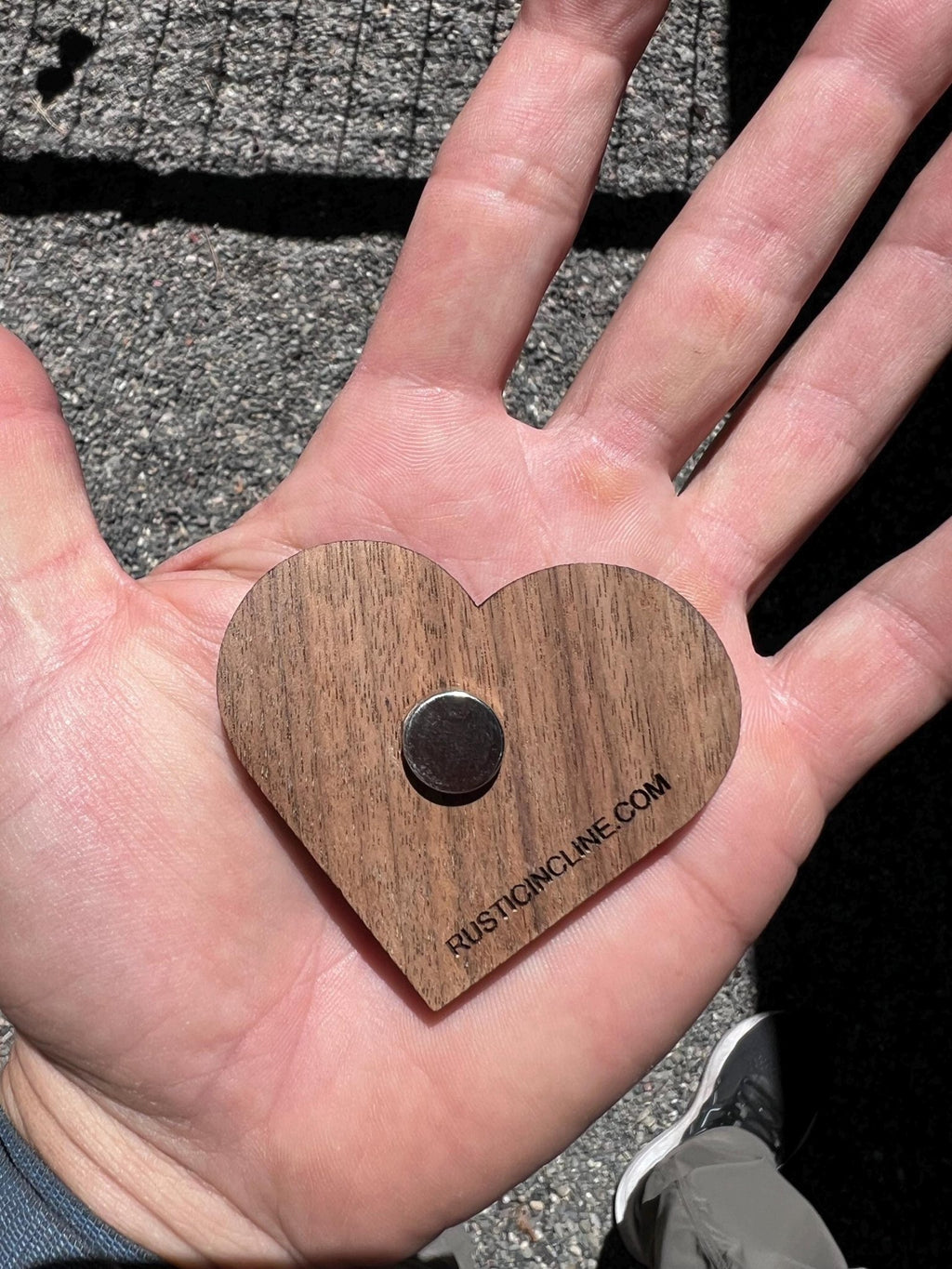 Tahoe Love Heart Shaped Magnet - Rustic Incline