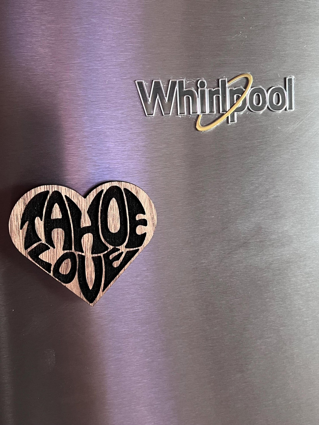 Tahoe Love Heart Shaped Magnet - Rustic Incline