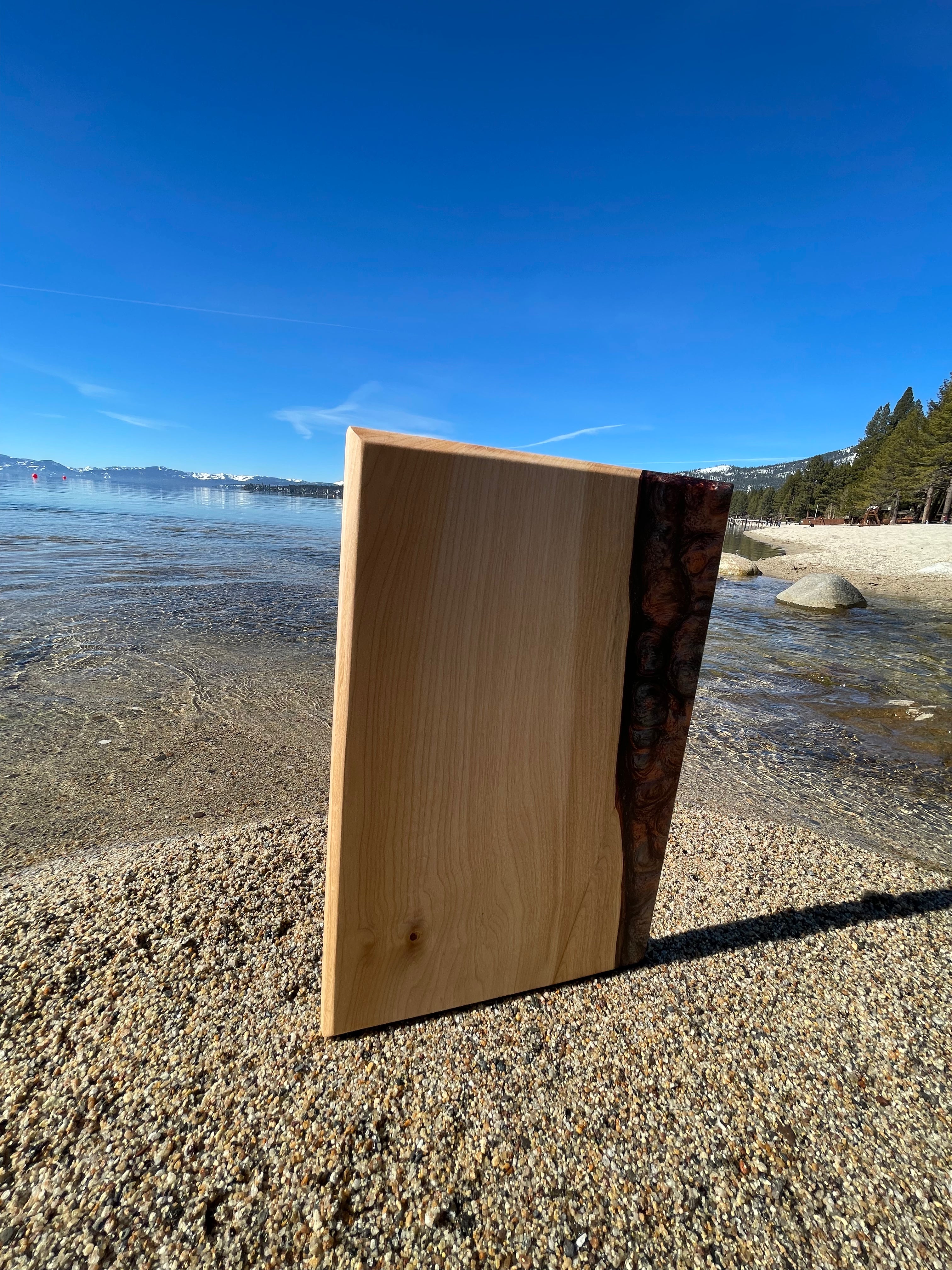 Curly Maple &  Epoxy Resin Charcuterie Board