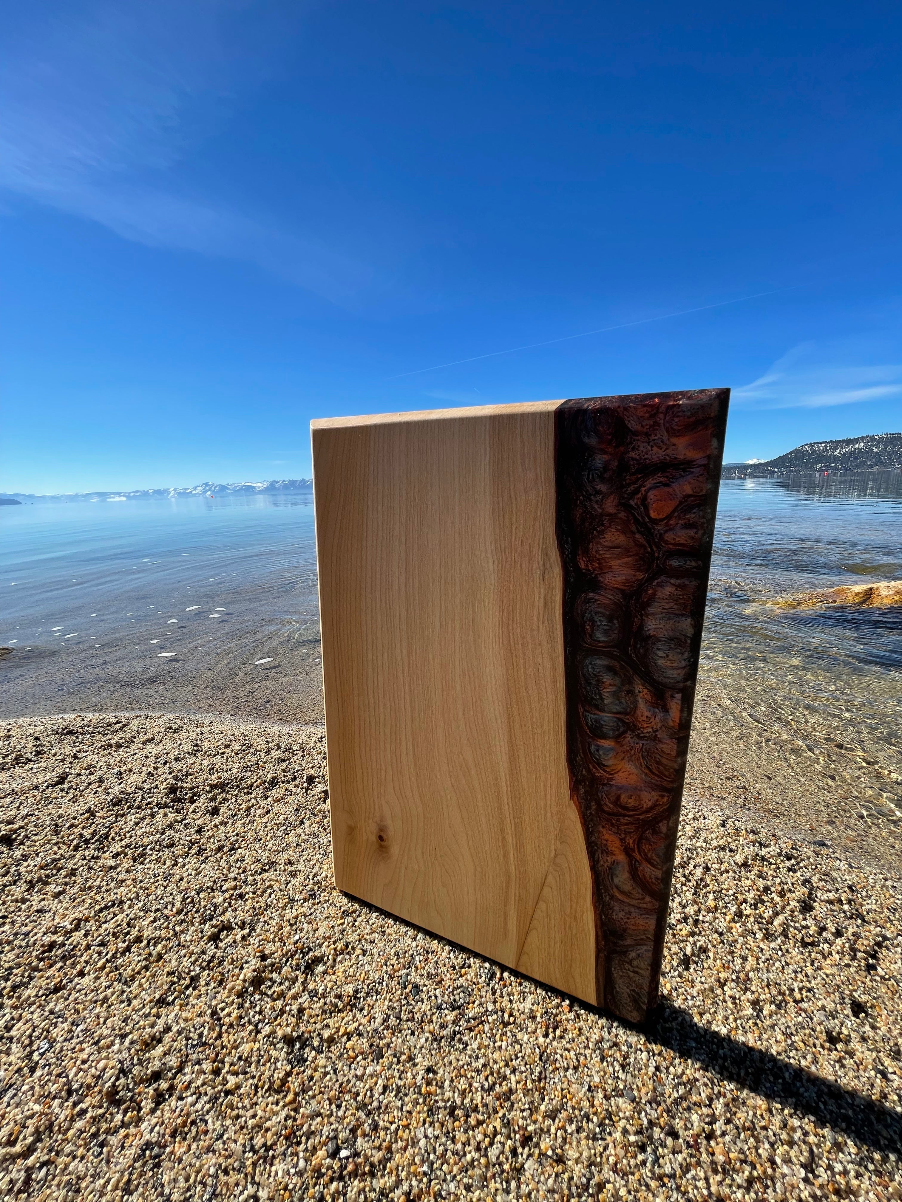 Curly Maple &  Epoxy Resin Charcuterie Board